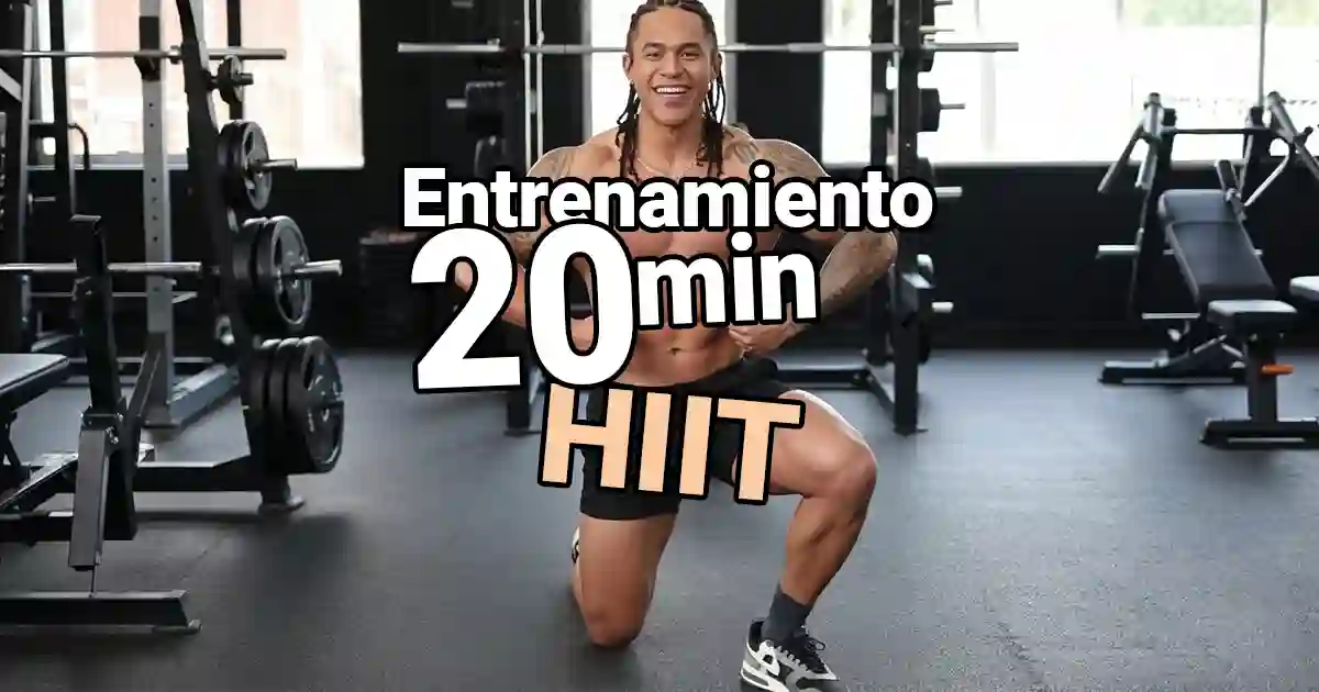 Con el Entrenamiento HIIT de 20 minutos de explosiones intensas y recuperación corta, logras resultados en poco tiempo.