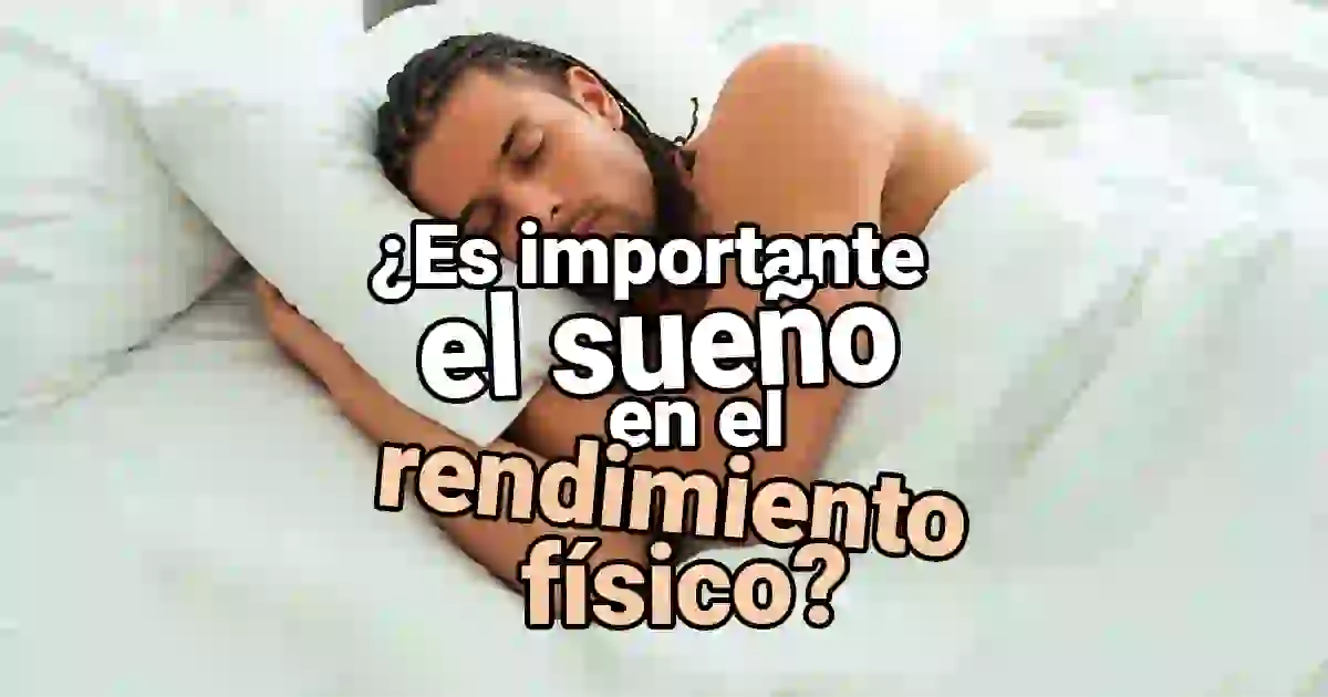 El sueño en el rendimiento físico es importante para que tu cuerpo haga reparaciones que son imposibles hacer despierto.